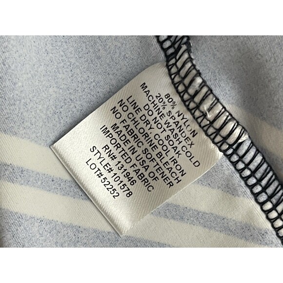 JUDE CONNALLY Selena Sailing Stripe Tank Dress Small Navy Nautical Preppy Midi - Picture 5 of 7